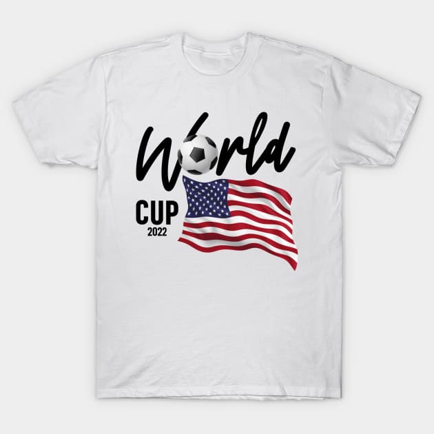 USA Soccer World Cup 2022 - USA Flag T-Shirt by cidolopez